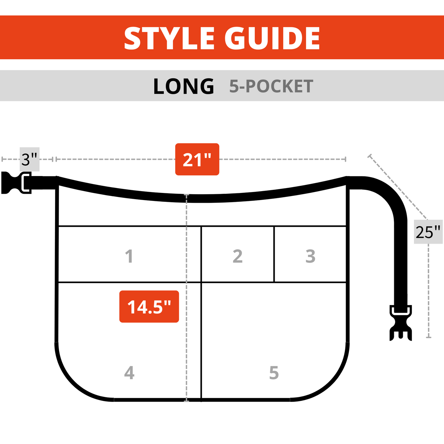 5-Pocket Waterproof Server's Apron